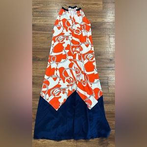 Lilly Large Winnie Maxi Dress Tango Orange